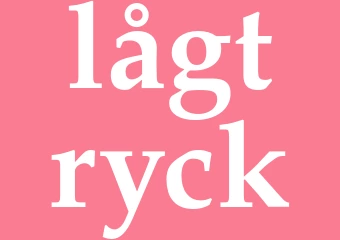 Synonym lågtryck
