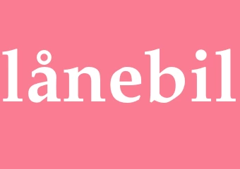Synonym lånebil