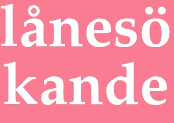 Synonym lånesökande