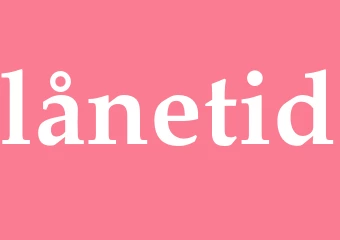 Synonym lånetid