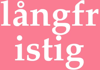 Synonym långfristig