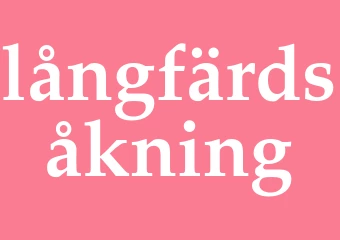 Synonym långfärdsåkning