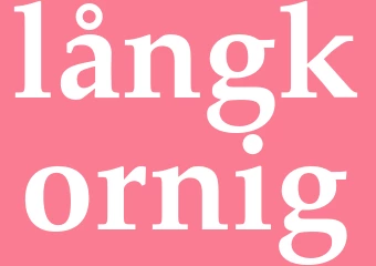 Synonym långkornig
