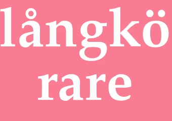 Synonym långkörare
