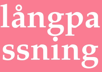 Synonym långpassning