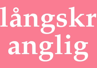 Synonym långskranglig
