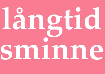 Synonym långtidsminne