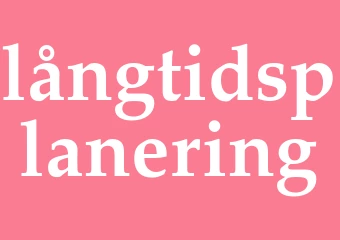 Synonym långtidsplanering