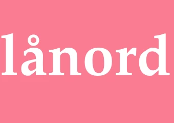 Synonym lånord
