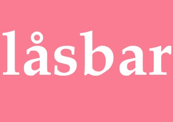 Synonym låsbar