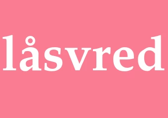 Synonym låsvred