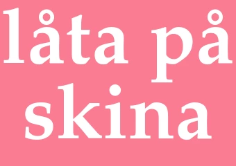 Synonym låta påskina