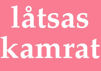 Synonym låtsaskamrat