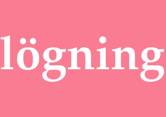 Synonym lögning