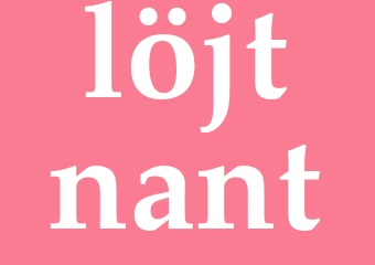 Synonym löjtnant