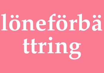 Synonym löneförbättring