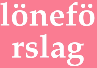 Synonym löneförslag