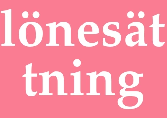 Synonym lönesättning