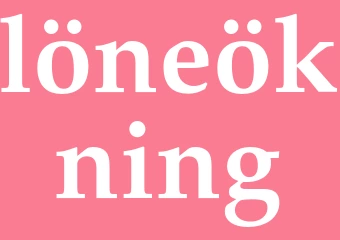 Synonym löneökning
