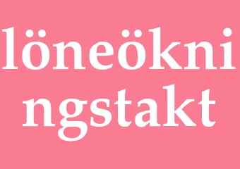 Synonym löneökningstakt