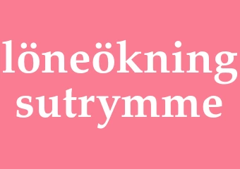 Synonym löneökningsutrymme