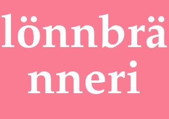 Synonym lönnbränneri