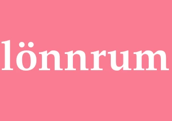 Synonym lönnrum