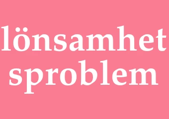 Synonym lönsamhetsproblem