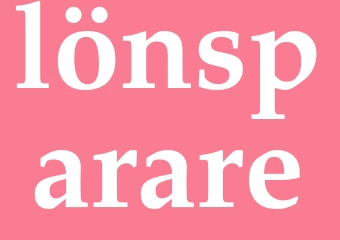 Synonym lönsparare