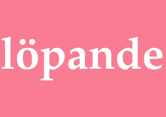 Synonym löpande
