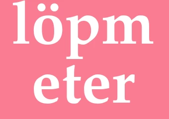 Synonym löpmeter