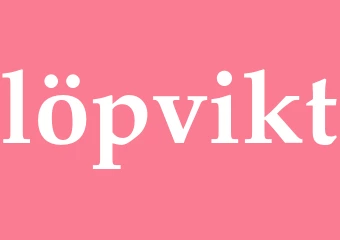 Synonym löpvikt