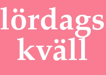 Synonym lördagskväll