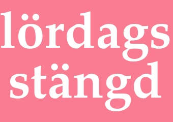 Synonym lördagsstängd