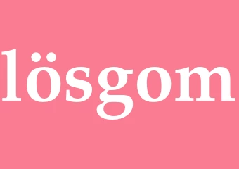 Synonym lösgom