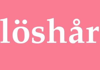 Synonym löshår