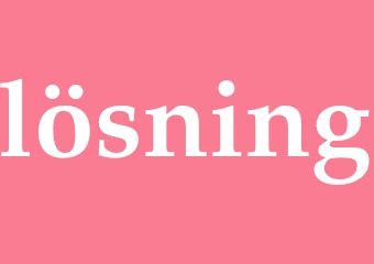 Synonym lösning