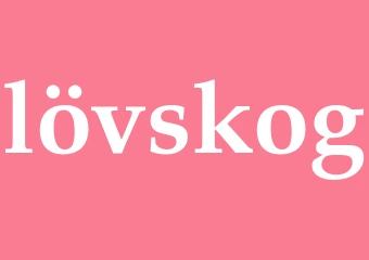 Synonym lövskog