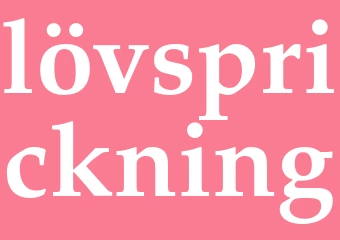 Synonym lövsprickning