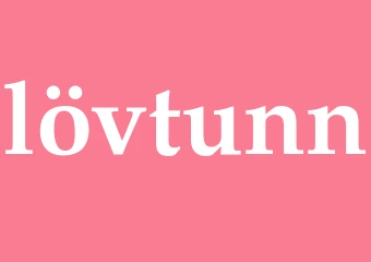 Synonym lövtunn