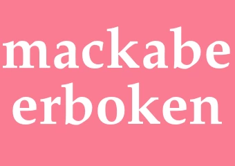 Synonym mackabeerboken