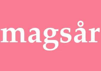 Synonym magsår