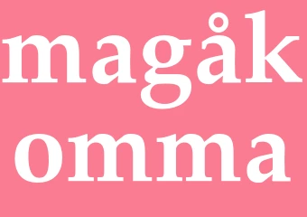 Synonym magåkomma
