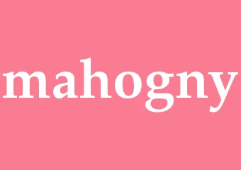 Synonym mahogny