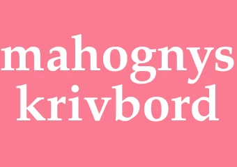Synonym mahognyskrivbord