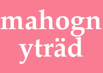 Synonym mahognyträd