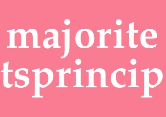 Synonym majoritetsprincip
