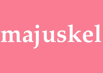 Synonym majuskel