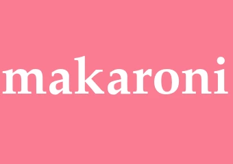 Synonym makaroni