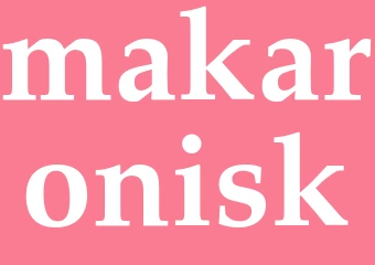 Synonym makaronisk